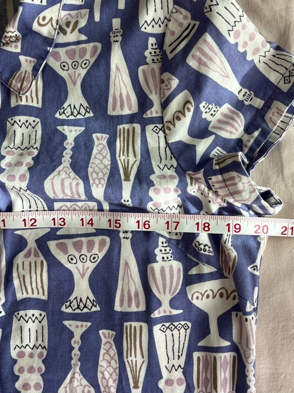Delphinium Vases & Vessels ShirtDress•Sz 10 US - Picture 7 of 12